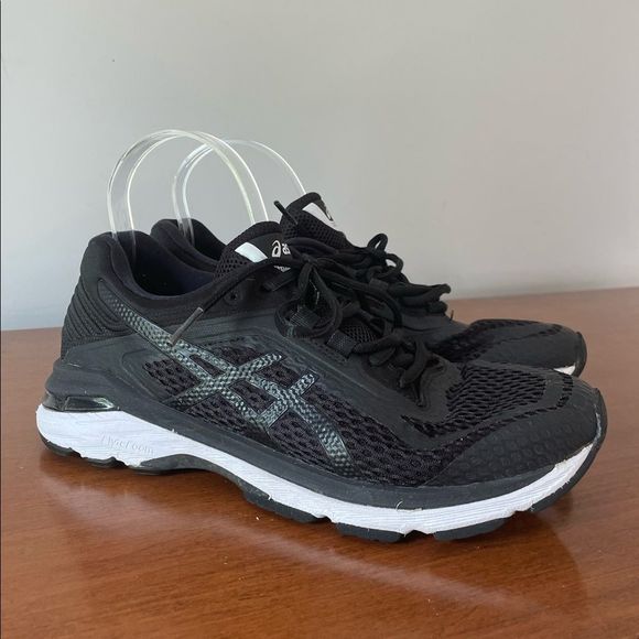 Asics Shoes - ASICS GT-2000 6 Carbon Black/White Running Sneakers